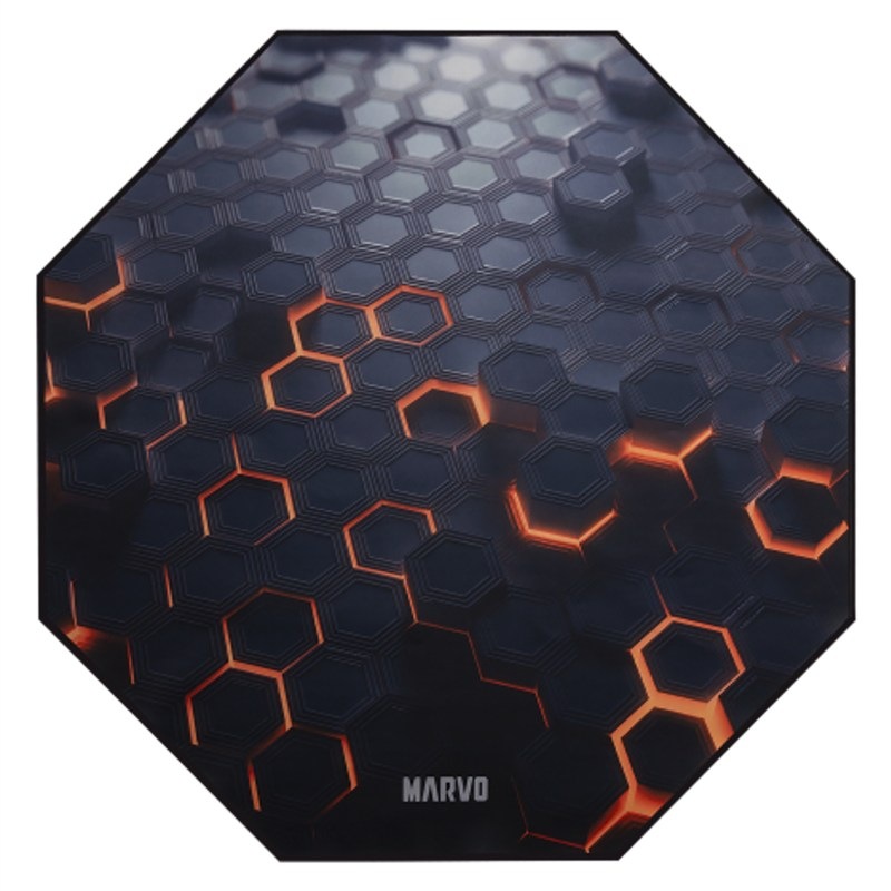Podložka pod židli Marvo GM03, 1100 × 1100 × 2 mm černá