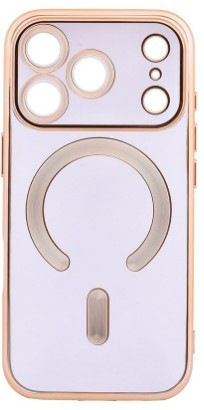 Kryt na mobil WG Magic Eye Magnet na Apple iPhone 17 Pro ve zlato-průhledné barvě