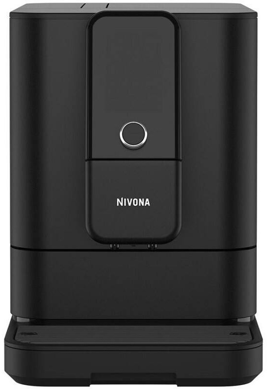 Nivona NIVO 8101 automatický kávovar v černém provedení, čelní panel s displejem a ovládacím tlačítkem