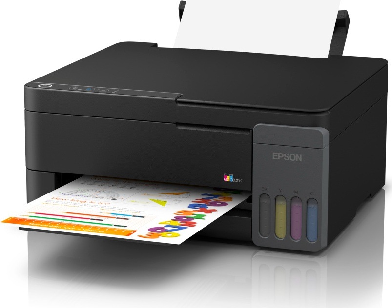 Tiskárna Epson EcoTank L3310 se zásobníkem až na 100 listů při tisku barevného dokumentu