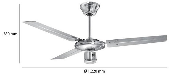 Ventilátor stropní ProfiCare PC-DVL 3071 nerez Ventilátor stropní ProfiCare PC-DVL 3071 nerez