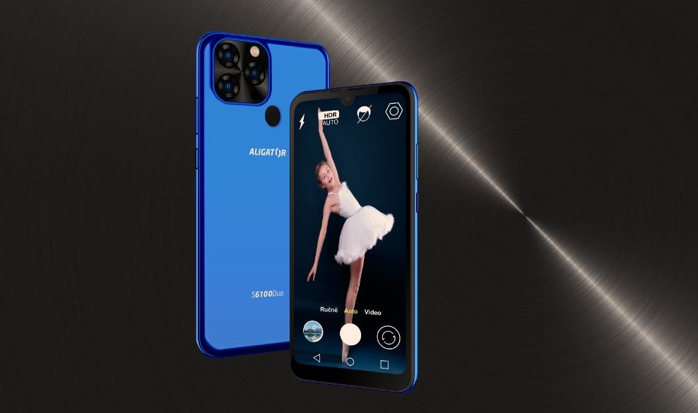 Mobilní telefon Aligator S6100 Senior vínový