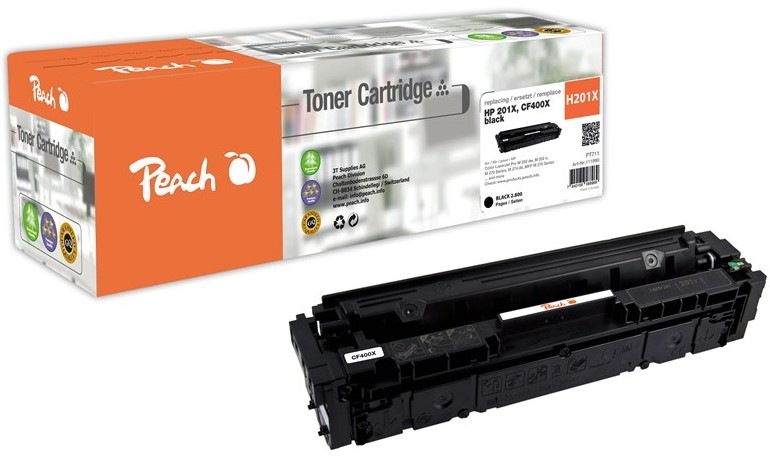 Toner Peach HP 201X, 2800 stran - černý