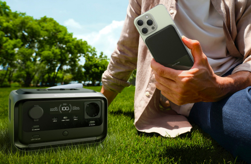 Nabíjecí stanice EcoFlow RIVER 3 Plus Wireless - černá