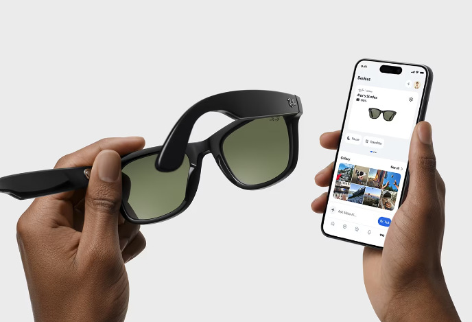 Brýle pro virtuální realitu Meta Ray-Ban Wayfarer - Shiny, Clear černé