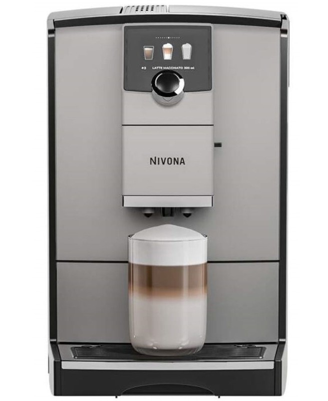 Automatický kávovar Nivona NICR793, stříbrná barva.
