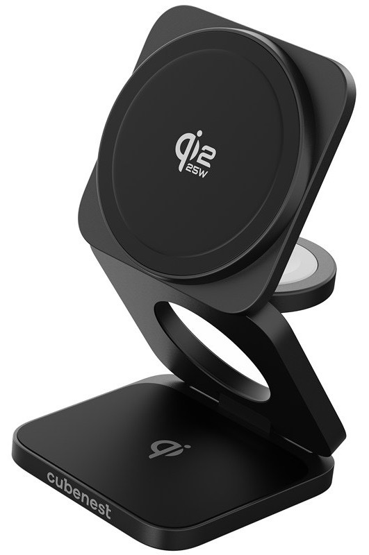 Bezdrátová nabíječka Cubenest s MagSafe, černá barva