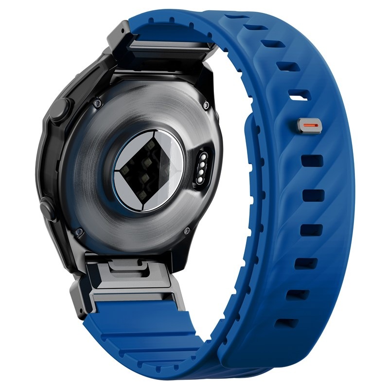 Řemínek Uniq Fluo magnetický na Garmin SmartWatch Quick Release/QuickFit 22mm - modrý