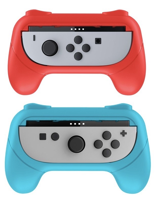 Držák Nacon pro ovladače Joy-Con 2 na konzoli Nintendo Switch 2, červená barva