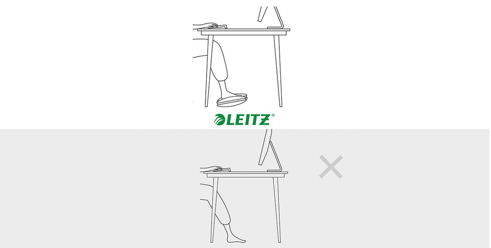 Opěrka nohou Leitz Ergo šedý