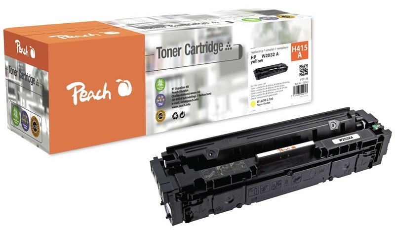 Toner Peach HP 415A, W2032A, 2100 stran žlutý