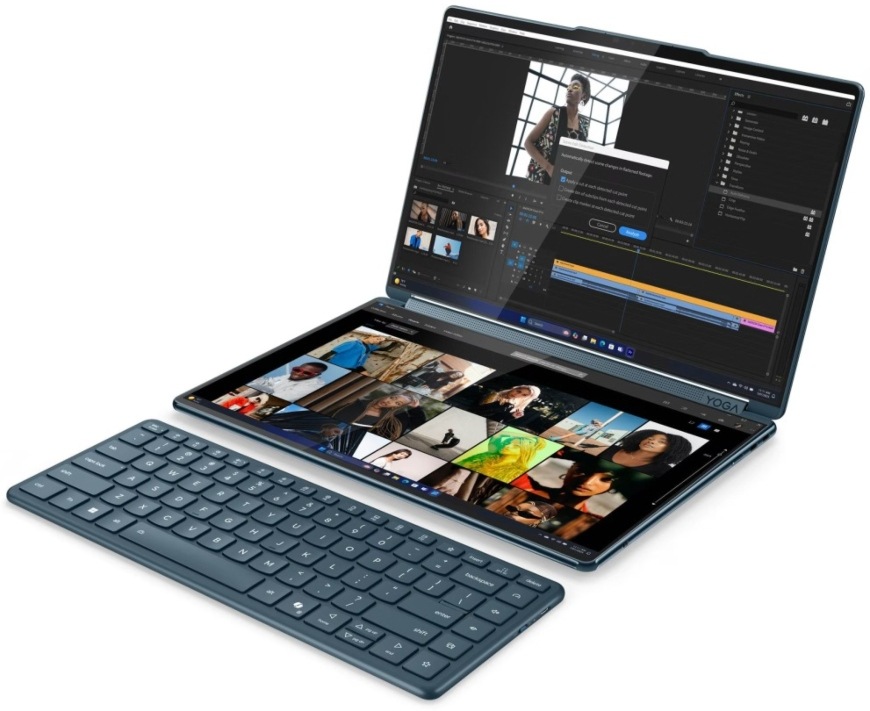 Lenovo Yoga Book 9 14IAH10, modrá