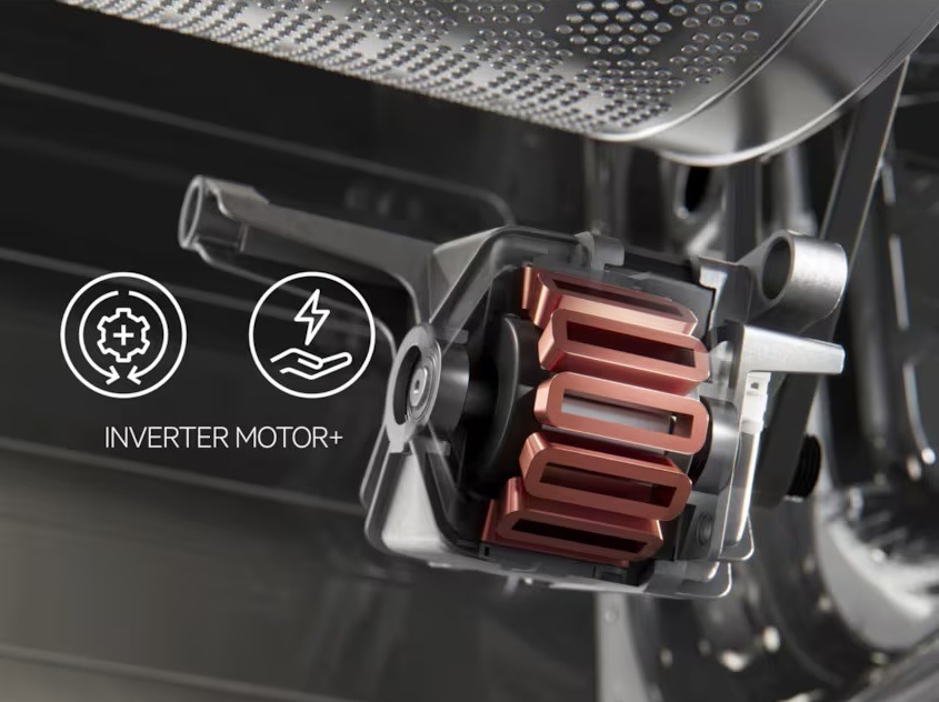 Pračka AEG ProSteam® 7000 LTR7E273C bílá Bezkartáčová invertorová technologie motoru pračky AEG.