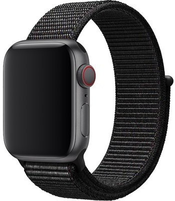 Řemínek Apple Watch 40mm černý provlékací sportovní