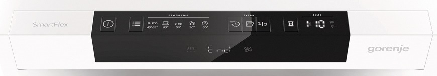Myčka nádobí Gorenje Advanced GS541C10W bílá Myčka na nádobí Gorenje GS541C10W, bílá, detail