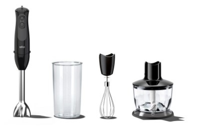 Ponorný mixér Braun Multiquick 3 MQ 3135 BK černý