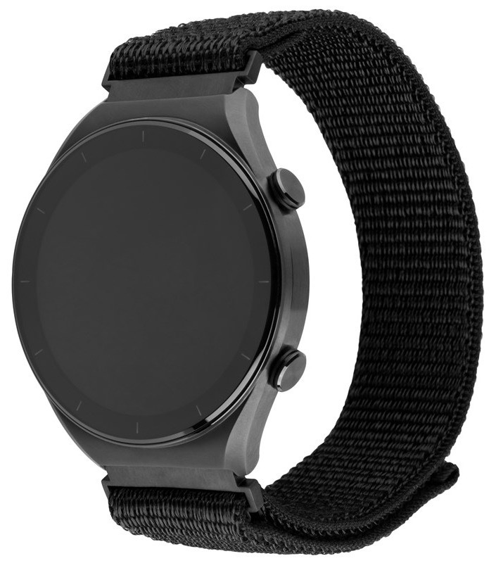 Řemínek FIXED Nylon Sporty Strap na Garmin Quick Release 20mm černý