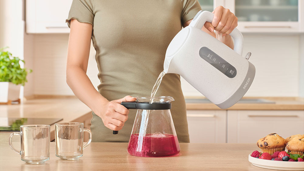 Rychlovarná konvice Sencor SWK 1738WH, 1,7 l bílá Voda ohřátá za okamžik