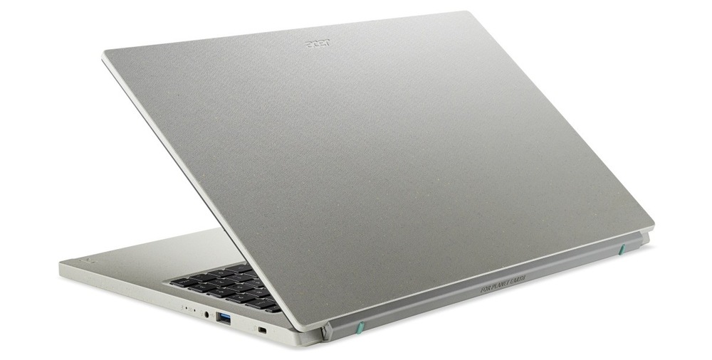Notebook Acer Aspire Vero (AV15-53P-51UD) šedý Notebook Acer Aspire Vero zezadu