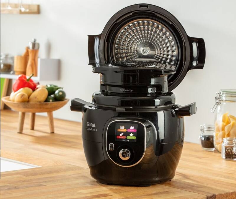 Poklice Tefal multifunkční EY150830 Extra Crisp Lid černá