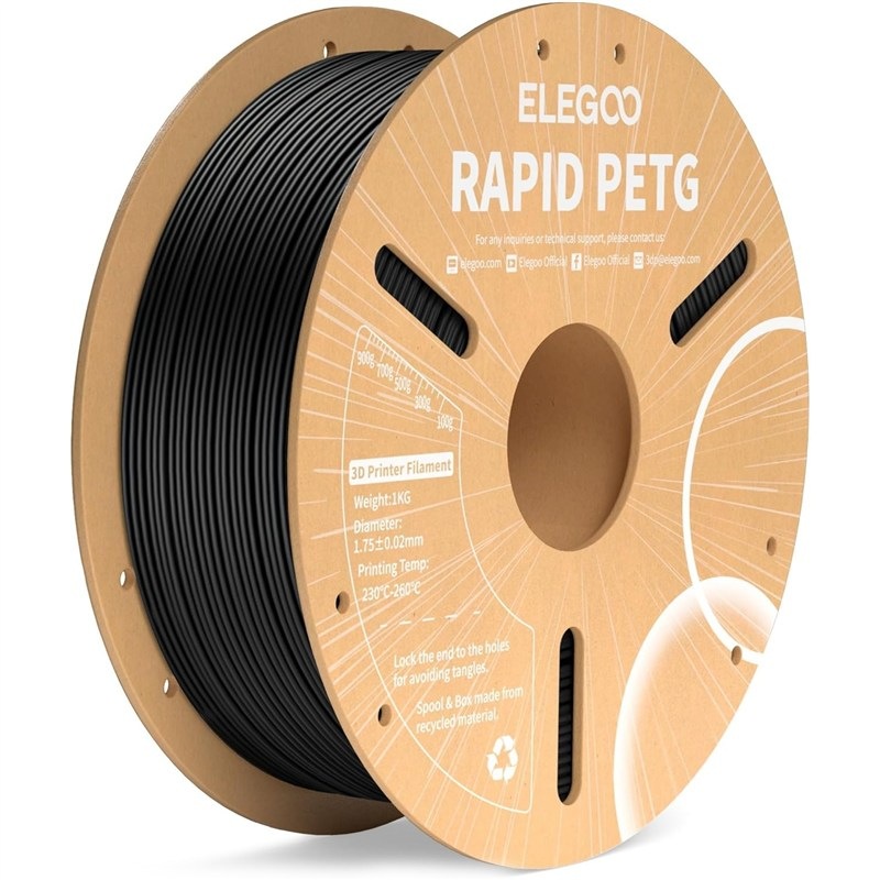Filament Elegoo s průměrem1,75 mm, černá barva