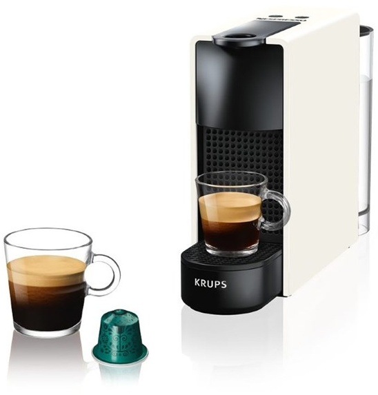 Kapslový kávovar Krups Nespresso Essenza mini XN110110 bílý