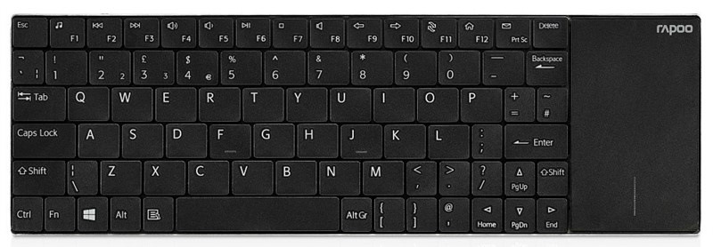 Klávesnice Rapoo E2710, CZ+SK layout černá