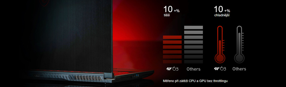 Notebook MSI GF63 Thin 10SC-060CZ černý Notebook MSI GF63 Thin 10SC-060CZ černý