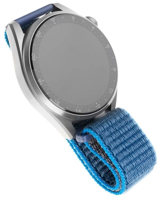 Řemínek FIXED Nylon Strap s šířkou 22mm pro smartwatch modrý