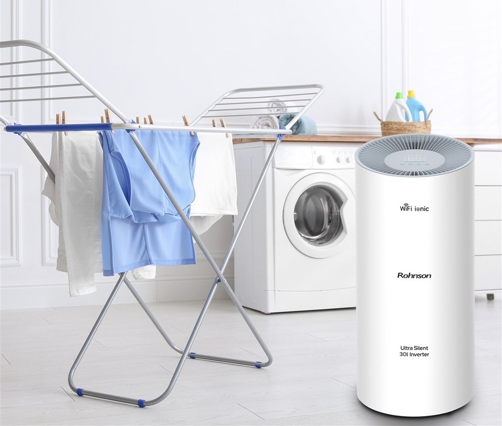 Odvlhčovač Rohnson R-9530 Wi-Fi Ionic Ultra Silent 30l Inverter bílý