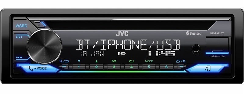 Autorádio JVC KD-T922BT černé