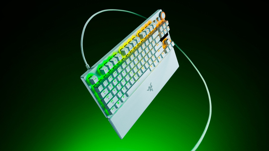 Klávesnice Razer Huntsman V3 Pro Tenkeyless 8KHz, US Layout bílá Klávesnice Razer Huntsman V3 Pro Tenkeyless 8KHz, US Layout bílá