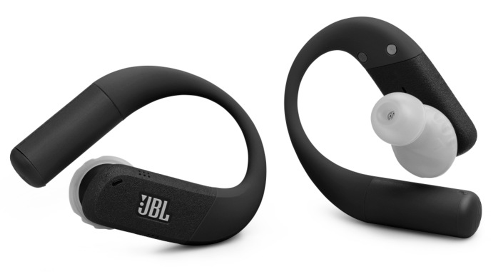 Sluchátka JBL Endurance Peak 4 černá/šedá Detail sportovních bezdrátových sluchátek JBL Endurance Peak 4 v černo-šedé barvě