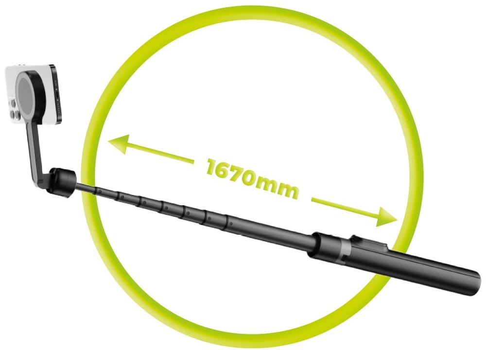 Selfie tyč Mobile Origin Magnetic Selfie Stick Tripod S2 černá