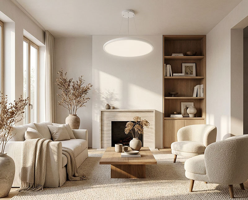 Stropní svítidlo Solight Estela, 40W, průměr 50cm, závěsné i stropní bílé Stropní svítidlo Solight Estela, 40W, průměr 50cm, závěsné i stropní - bílé