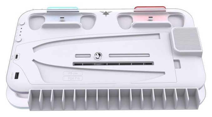Dokovací stanice White Shark Kimura PRO PS5/PS5 Slim/PS5 Pro bílá