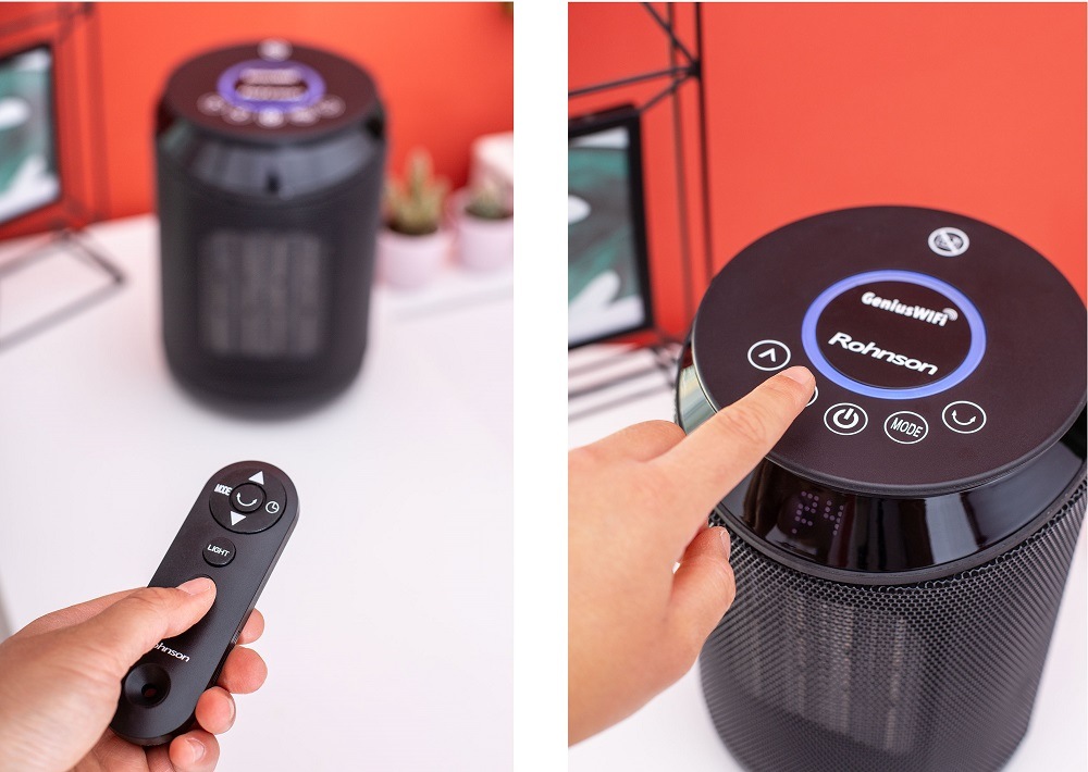 Teplovzdušný ventilátor Rohnson R-8064 Genius Wi-Fi černý Teplovzdušný ventilátor Rohnson R-8064 Genius Wi-Fi černý