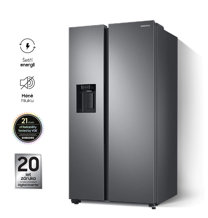 Americká lednice Samsung RS67A8511S9/EF stříbrná