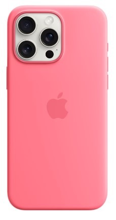 Kryt na mobil Apple iPhone 15 Pro Max Silicone Case s MagSafe - růžový