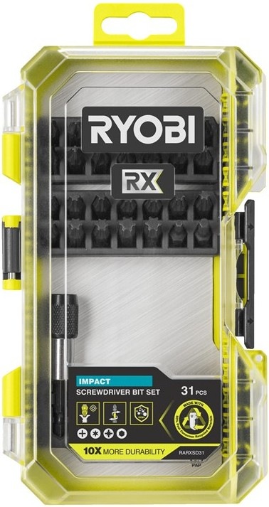 Sada bitů Ryobi RARXSD31 v počtu 31 ks