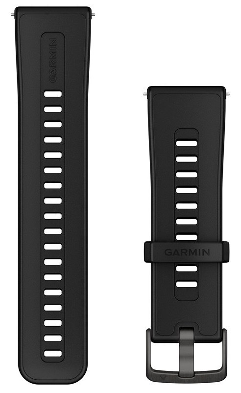 Řemínek Garmin Quick release (24 mm) pro Garmin Venu X1, silikon, černá barva