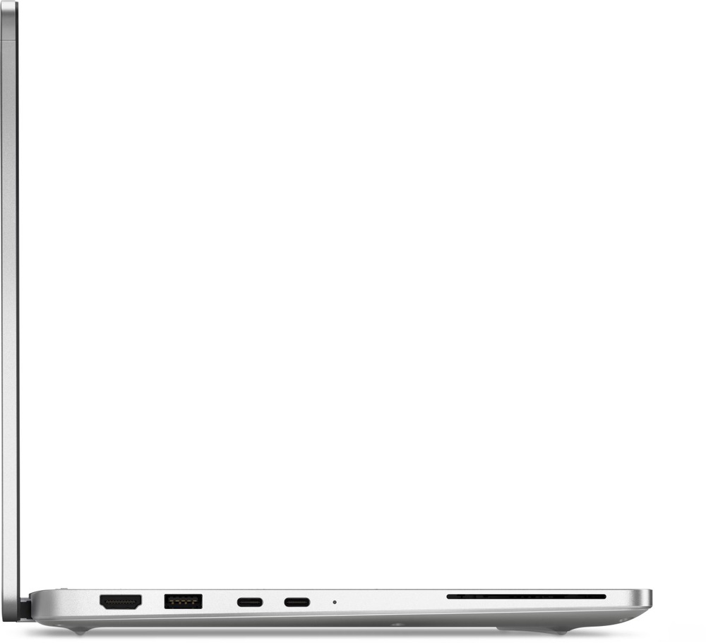 Profil otevřeného notebooku Dell Pro 13 Plus PB13255