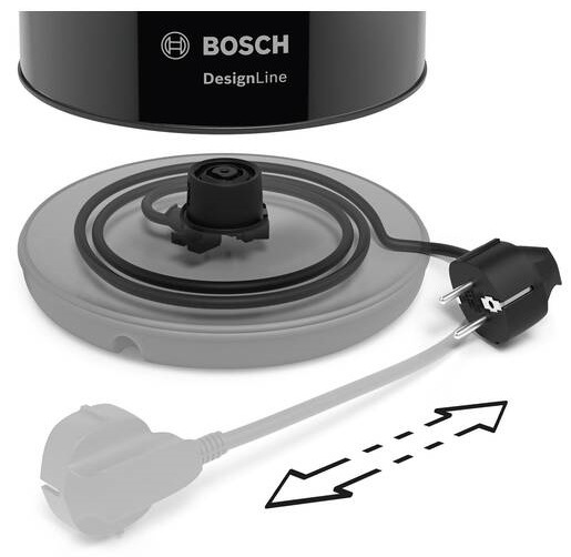 Rychlovarná konvice Bosch DesignLine TWK3P423 černá Rychlovarná konvice Bosch DesignLine TWK3P423 černá