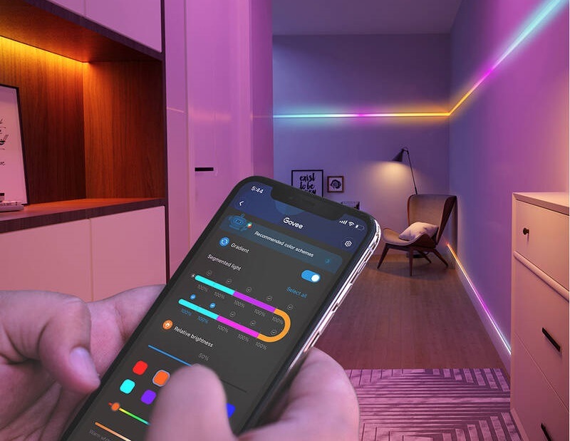 LED pásek Govee WiFi RGBIC Smart PRO, 5m - extra odolný LED pásek Govee WiFi RGBIC Smart PRO, 5m - extra odolný