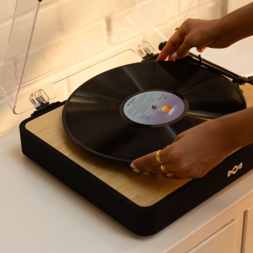 Gramofon Marley Revolution černý/hnědý MARLEY Revolution, černá/hnědá