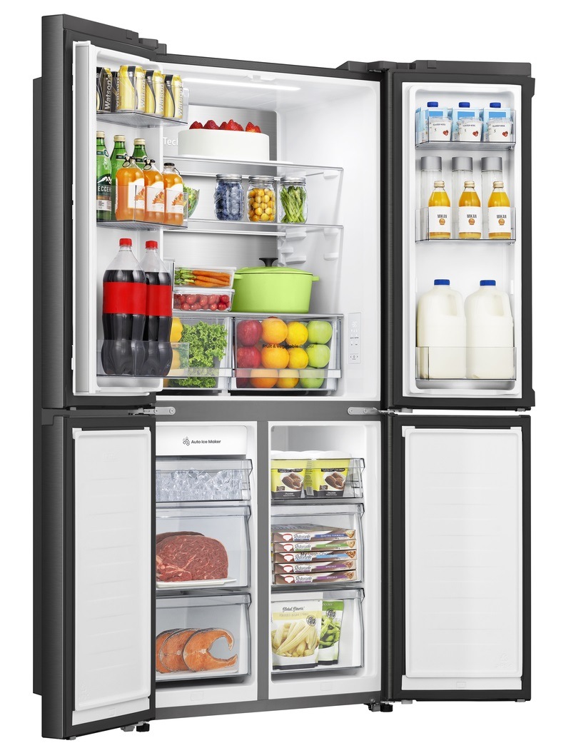Americká chladnička Hisense RQ5P470SYFD, černá, XXL zásuvka
