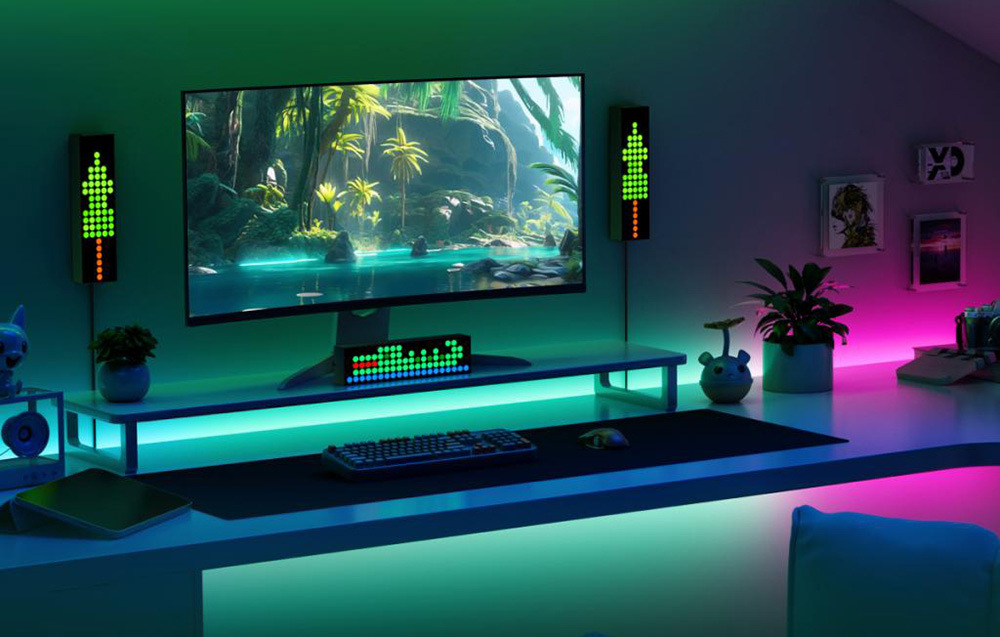 Nástěnné svítidlo Yeelight Herní světelný panel Cube Lite černé Světelné panely Yeelight Cube Lite u televize