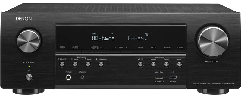 AV Receiver Denon AVR-S750H + set reproduktorů Polk černý