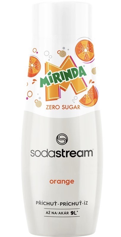 Příchuť pro perlivou vodu SodaStream MIRINDA orange ZERO, 440 ml