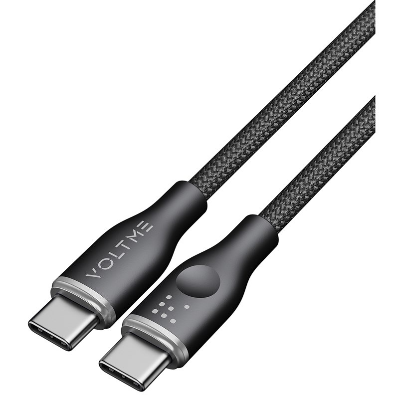 Kabel Voltme Powerlink Rugg Series USB-C/USB-C, CTC 5A/100W 1,8m černý